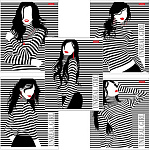 Тетрадь А5 48л скрепка клетка Hatber Удивительные Девушки 48Т5В1