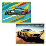 Альбом д/рисования 12л Alingar. Яркое авто. микс, AL10755 скрепка