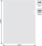 Папка-уголок А4 Бюрократ -прозрачный E310/1clear /816354, пластик 180мкм