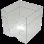 Подставка Куб для бумаги 9*9*9см 4105300, deVENTE прозрачная