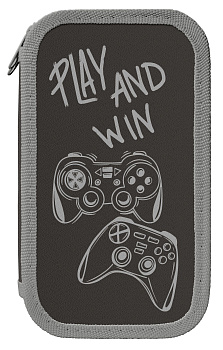 Пенал 2 секц. Schoolformat. Джойстик, ПК2С-ДЖ, 190х105мм молния