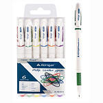 Набор гелевых ручек 6цв Alingar AL901A-6, грип