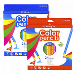 Карандаши 24цв Yalong. MIX YL191039-24, деревянные, 3-гранные