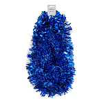 Мишура 200х10см, ПЭТ, Синяя, 26-330