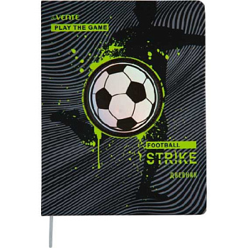 Дневник 1-11кл deVENTE. Strike, 2022376 кожзам, тв. обл.