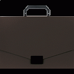 Портфель А4 1отд., черный пластик deVENTE 3073402