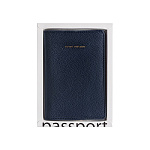 Обложка д/паспорта экокожа Синяя 3-619/04