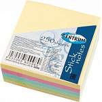 Блок самоклеящийся 51*51мм 250л 5цв 80098 Centrum пастельные цвета