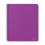 Тетрадь А5, 96л Пурпурная, 01931, с пластик. обложкой, на гребне клетка
