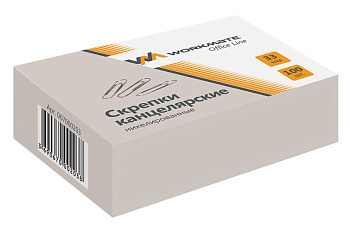 Скрепки 33мм 100шт никелированные Workmate 14-6401