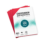 Обложки А4 "кожа" красные 100 шт.