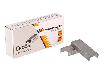 Скобы №24/6 Workmate оцинкованныв 1000шт 14-2211