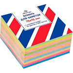 Блок самоклеящийся 76*76мм 10цв 400л Attomex, 2010422 (6цв неон/4цв пастель)