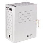 Папка архивная 150мм, микрогофрокартон с завязками 128875, Staff