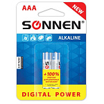 Батарейки AAA (LR03) 2шт 451095 SONNEN алкалин Digital Power 1.5В