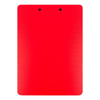Планшет А4 зажим черно/красный PPM30R пластик