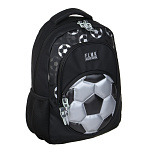 Рюкзак подростковый ClipStudio. Серебряный Мяч (577-004) 41х31х13см, 2 отд., 3 карм, ручка, прорезин.нейлон, отд.иск.кожей
