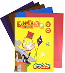 Бумага цветная А4 10цв 10л Каляка-Маляка БЦКМ10, 1-стор. 70 г/м2 А4 210х297мм в папке 3+