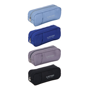 Пенал прямоугольный ClipStudio 238-396 прямоугольный, брезент, наклад. карман