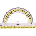 Транспортир пластиковый 180гр*10см Centrum 80729 (линейка)