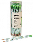 Карандаш чернографитный HB LOREX KIDS V-TYPE HAPPY FROG, 3-гранный, заточен, LXKLPVTE-HF