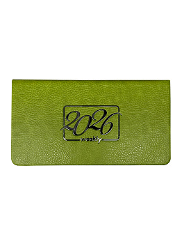 Планинг 2026г Флорения, салатовый 310121/20, на резинке, 165*90мм 64л