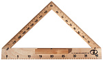Транспортир-угольник деревянный классный 40 см, 180 град, С176