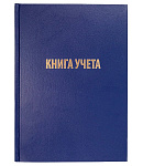 Книга учета  96л А4 клетка, б/винил синяя, Workmate, 30-2330 офсет, твердая обложка