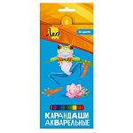 Карандаши акварельные 24цв Лео.Ярко LBSWP-24