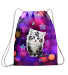 Сумка для обуви Stavia Серый котик, 34х43см 1 отд 8477