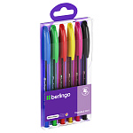 Набор шариковых ручек Berlingo. Triangle 100T, 6цв., CBp_07006, 0,7мм, корпус ассорти