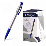 Ручка шариков. синяя автомат. Alingar, Arrow, AL6690 игольчатый након.