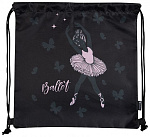 Мешок д/обуви Schoolformat Балерина 40x40см черный, 1 отд. МОК-Б