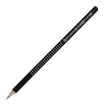 Карандаш чернографитный HB Brauberg Black&White трехгранный, черный с рисунком 181297
