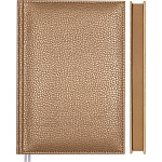 Ежедневник А5 бежевый перламутровый deVENTE. Gold rush 160л 2034120 недатированный