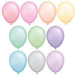 Шар возд 10'' 25см  10шт пастель BOOMZEE арт.BLS-25