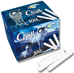 Мелки белые 100шт Centrum  80372 круглый корпус Длина мелка 85мм, диаметр 11мм