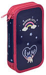 Пенал 2 секц. Schoolformat KITTEN'S DREAMS ПК2-КТД, 190х105мм молния