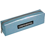 Пенал deVENTE. Confidential, 7025364, 21x5x4,5 см, прямоуг, гологр. иск. кожа, на молнии
