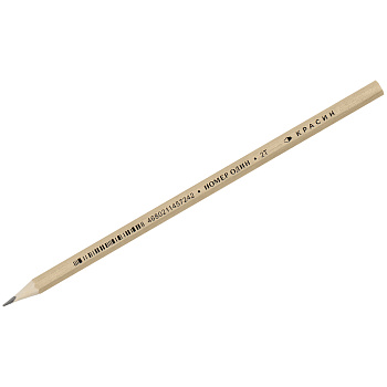 Карандаш черногр. 2Н(Т) шестигранный ''Номер один'' С-008