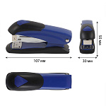 Степлер 24/6, 26/6 до 20л Attomex, 4142371, сине-черный, антистеплер