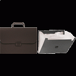 Портфель А4 6отд., черный пластик Attomex 3073701