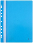Скоросшиватель с перфорацией А4 inФОРМАТ голубой TCP4018С, 140/180мкм
