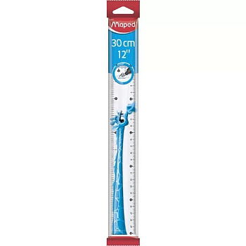 Линейка пластиковая 30см Maped Pulse 279050