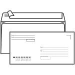 Конверт 110*220мм ''Куда-Кому'', отрывная полоса STRIP, евро