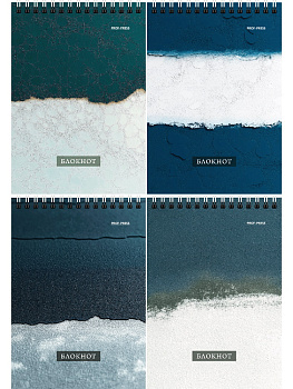 Блокнот А6 40л Текстуры-2, Б40-7015 клетка, спираль