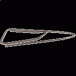 Скрепки 28мм 100шт Attomex 4135305 оцинкованные треугольные с загнутым краем