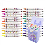 Набор маркеров д/скетчинга 2-стор 24цв DUO арома Yalong YL221812-24