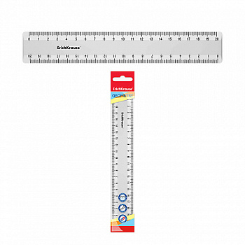 Линейка пластиковая 20см ErichKrause Candy (55509) белая