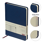 Ежедневник BrunoVisconti недатированный А5 VELVET INDEX синий 3-369/16, 136л